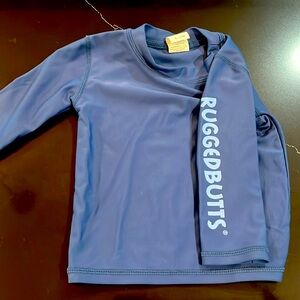 Rugged Butts 2T dark blue rash guard like new